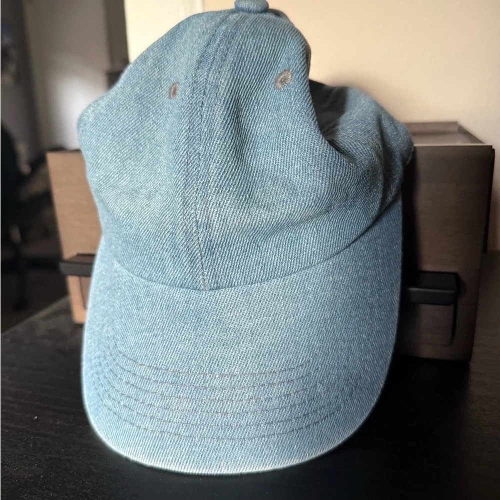 Light Wash Denim Baseball Cap - Picture 1 of 2